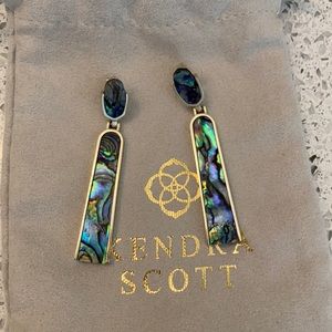Kendra Scott abalone earrings